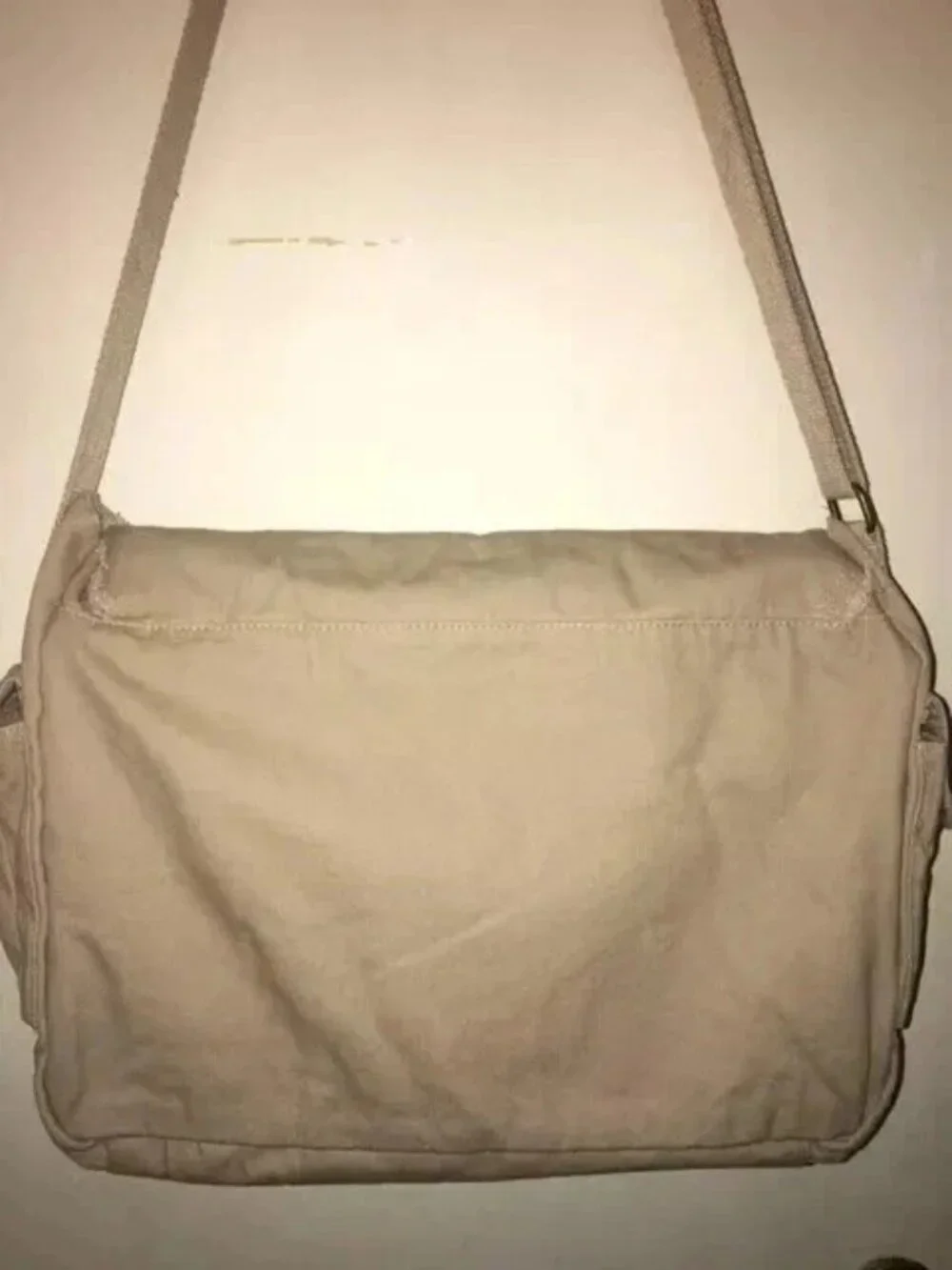 Messenger Bag Large Thick Cotton Khaki Tan Brown School Work NEW